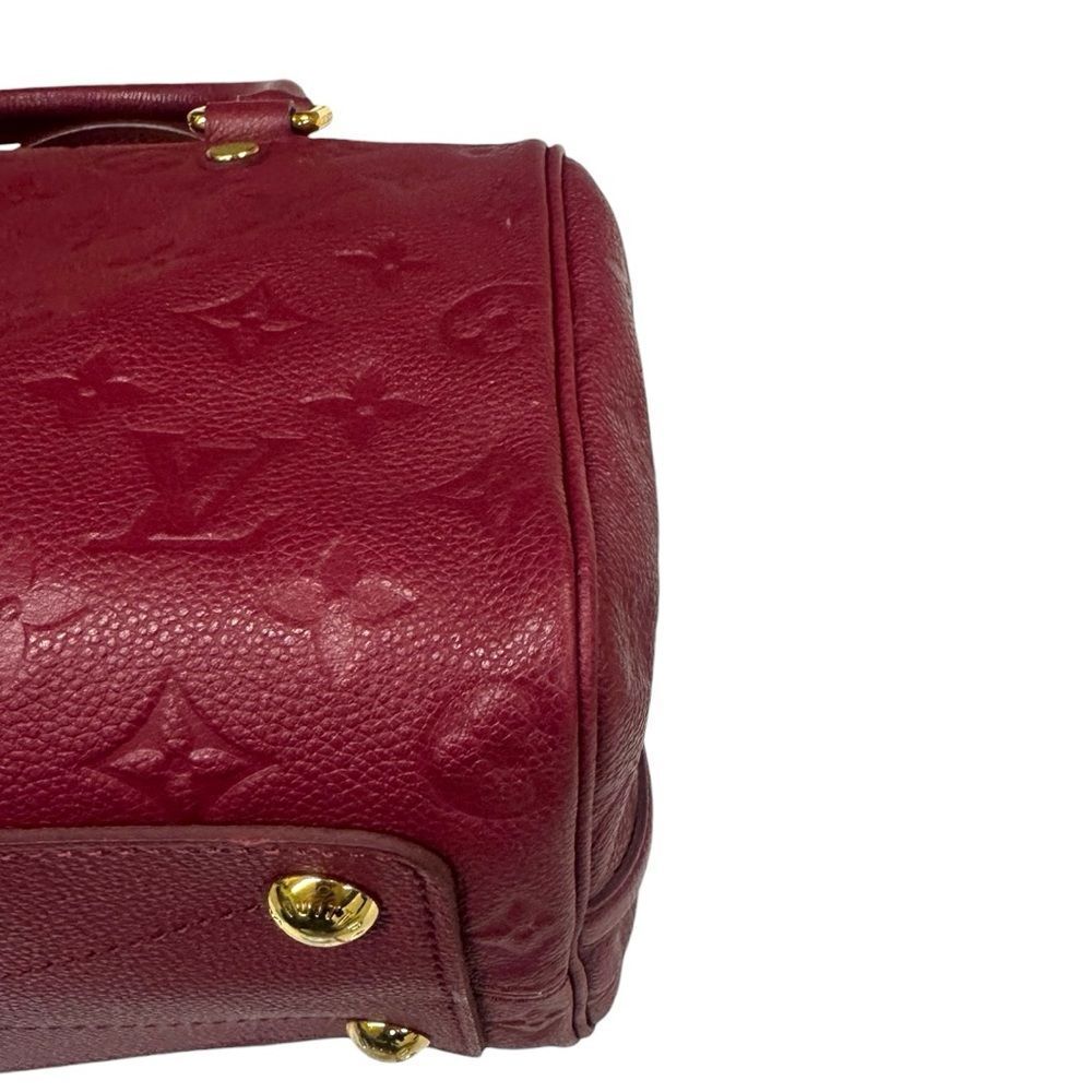 Louis Vuitton Bordeaux Purple LV Monogram Empreinte Speedy Bandoulière 25 Bag - Picture 13 of 16